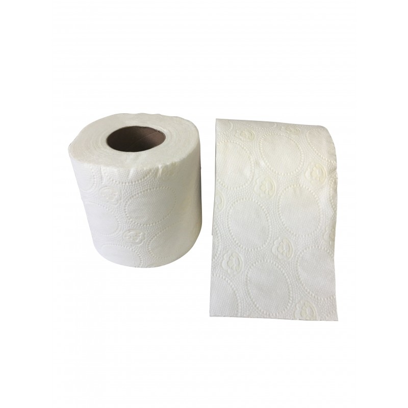 Distributeur blanc 1 rouleau de papier toilette 250 F avec