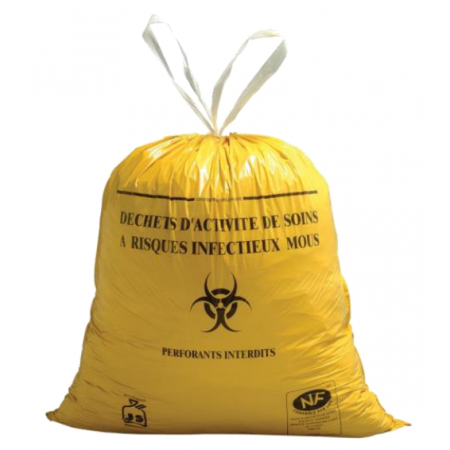 500 sacs poubelle basse densité 130 Litres 65u noir renforcé ultra
